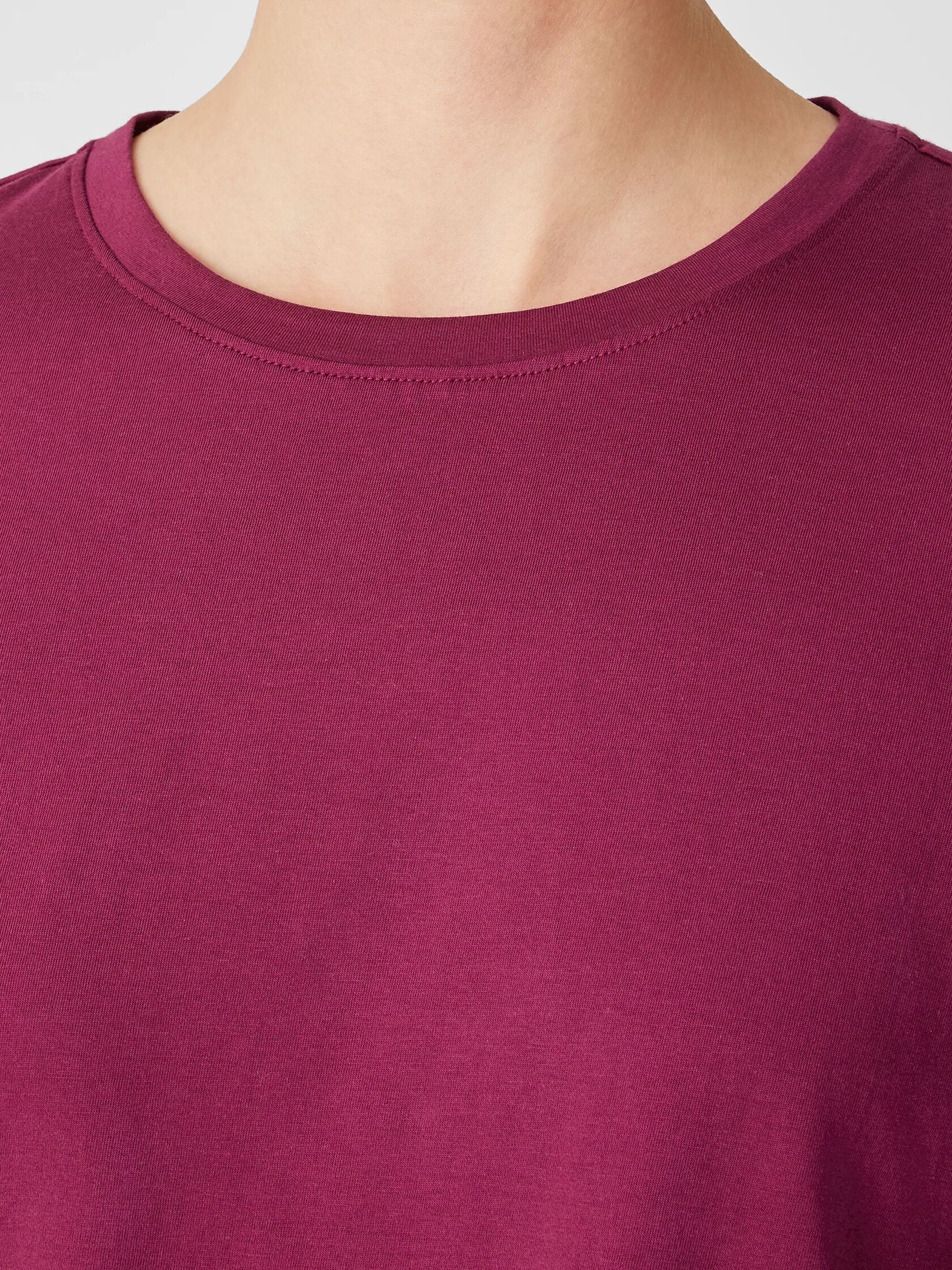 Organic Pima Cotton Jersey Round Neck Tee