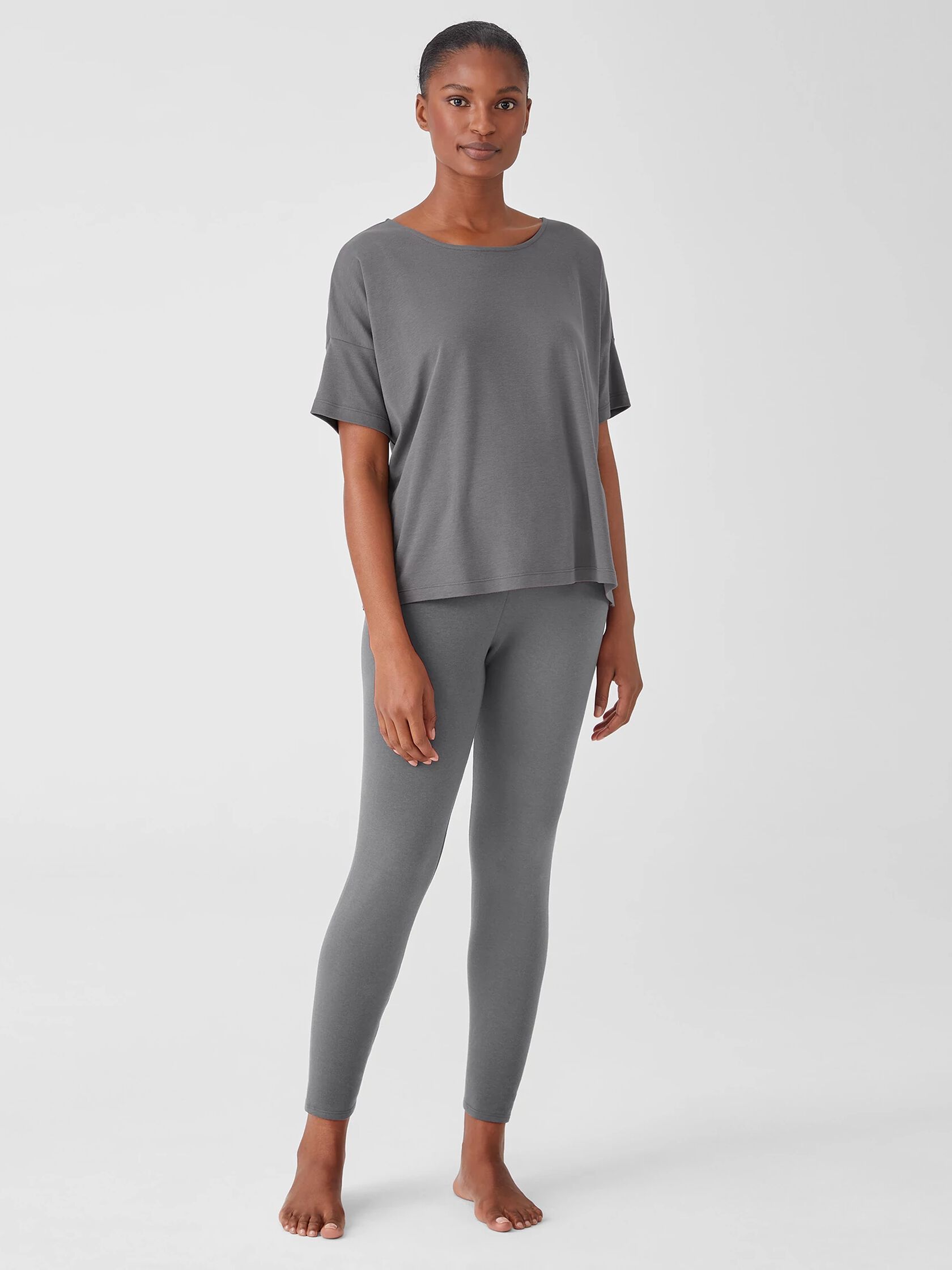 Cozy Brushed Terry High-Waisted Leggings