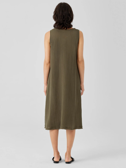 Organic Cotton Gauze Scoop Neck Dress