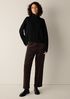 Italian Merino Turtleneck Top in Regenerative Wool