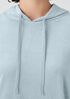 Cozy Velour Knit Hooded Top