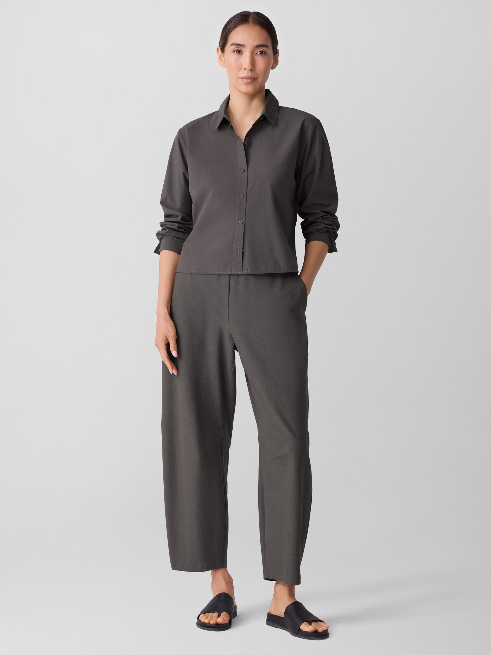 Washable Stretch Crepe Arch Pant