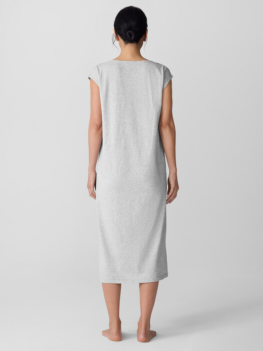 Mini Stripe Organic Cotton Jersey Sleep Dress | EILEEN FISHER Mini Stripe Organic Cotton Jersey Sleep Dress | EILEEN FISHER