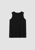 Stretch Jersey Knit Crew Neck Long Tank