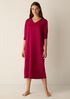 Organic Cotton Interlock V-Neck Sleep Dress