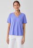 Organic Cotton Slub V-Neck Tee