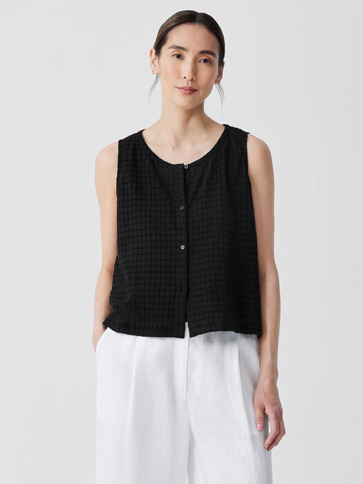 Organic Cotton Voile Box Vest