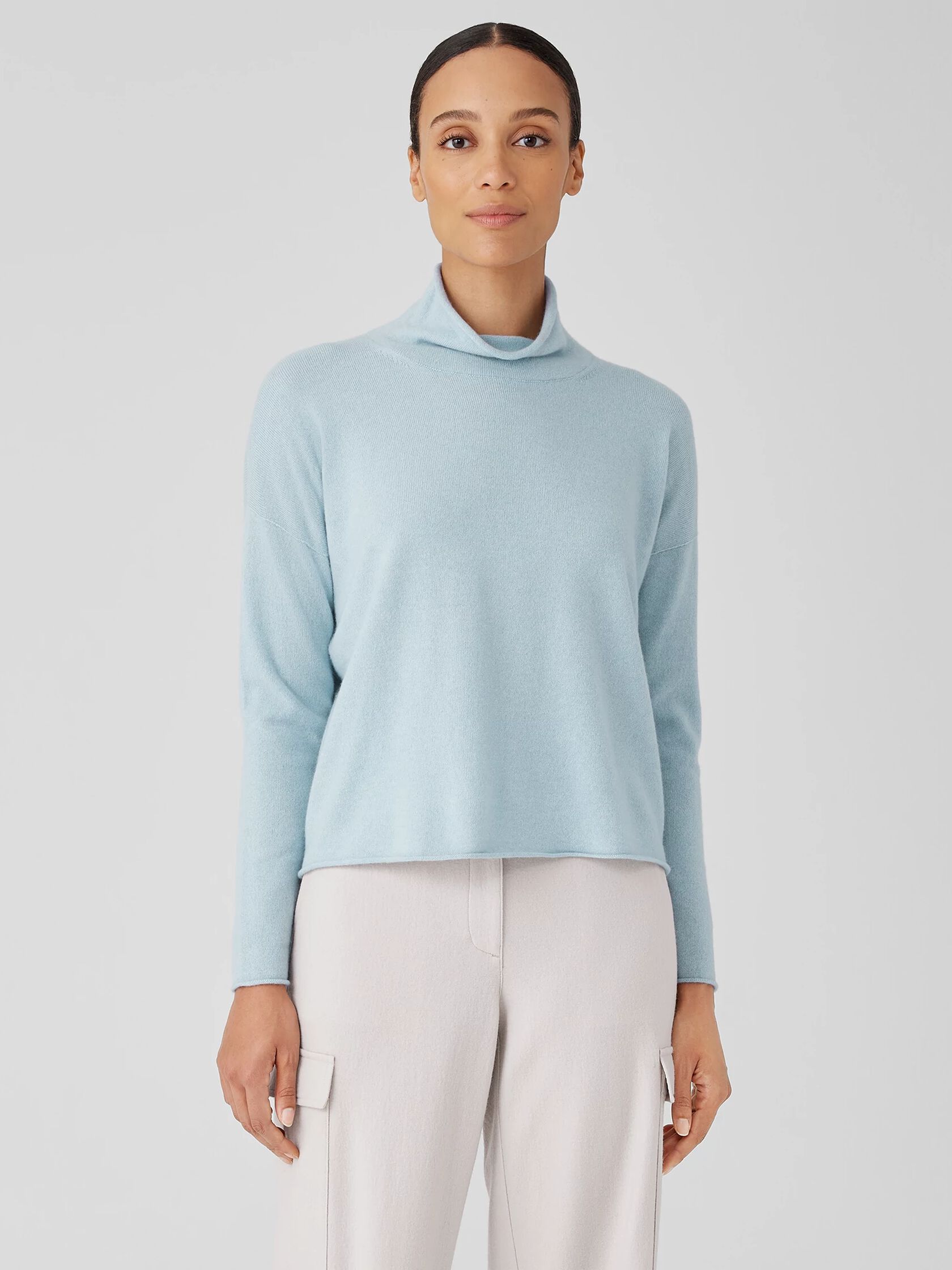 Italian Cashmere Turtleneck Top