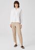 Organic Handkerchief Linen Mandarin Collar Shirt