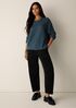 Cashmere Silk Boucle Bliss Crew Neck Top