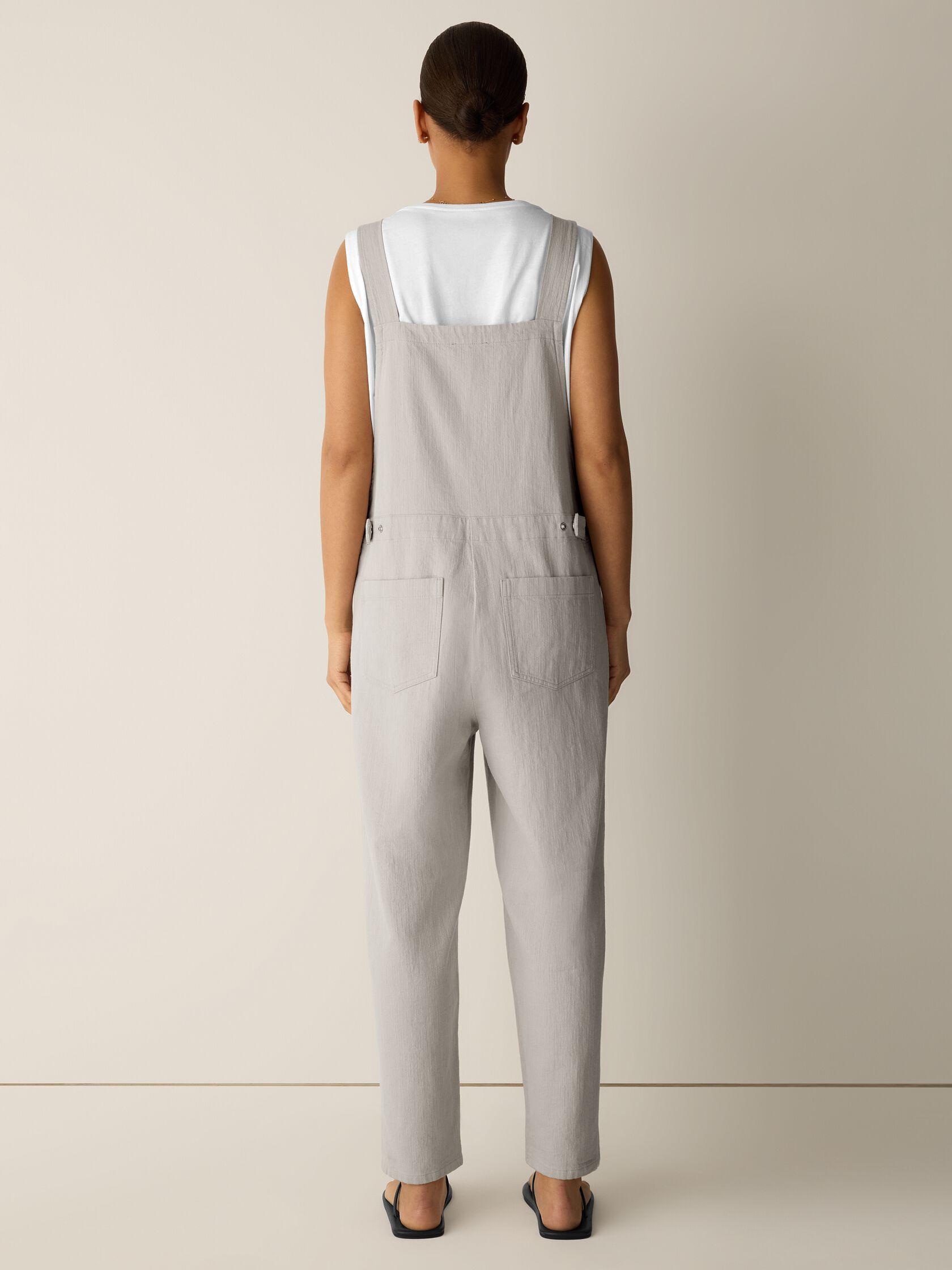 Slubby Organic Cotton Linen Overalls