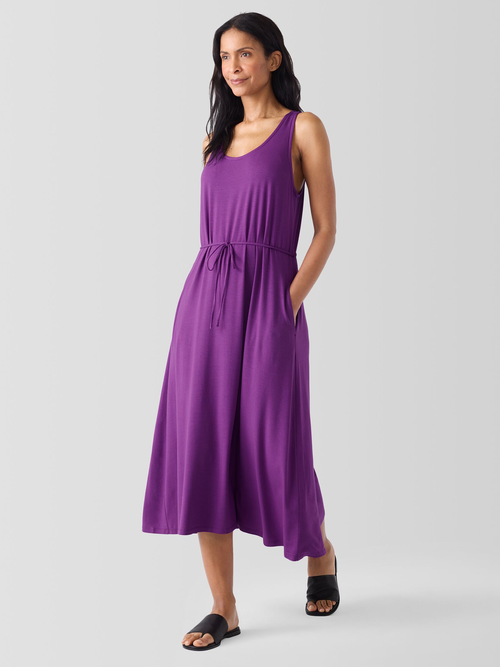 Fine Jersey Racer-Back Tank Dress