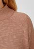 Organic Cotton Linen Slub Funnel Neck Top
