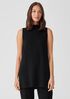 Organic Linen Cotton Funnel Neck Top