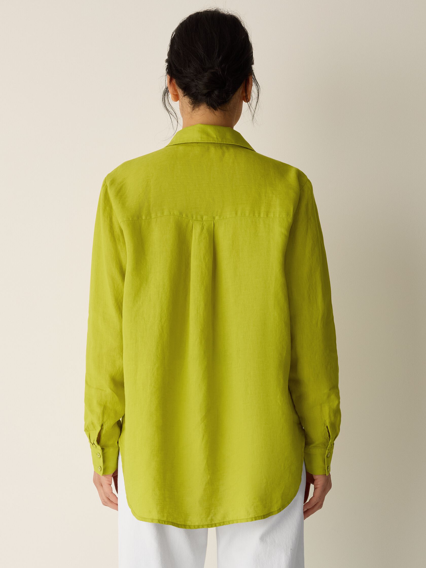 Organic Handkerchief Linen Classic Collar Shirt