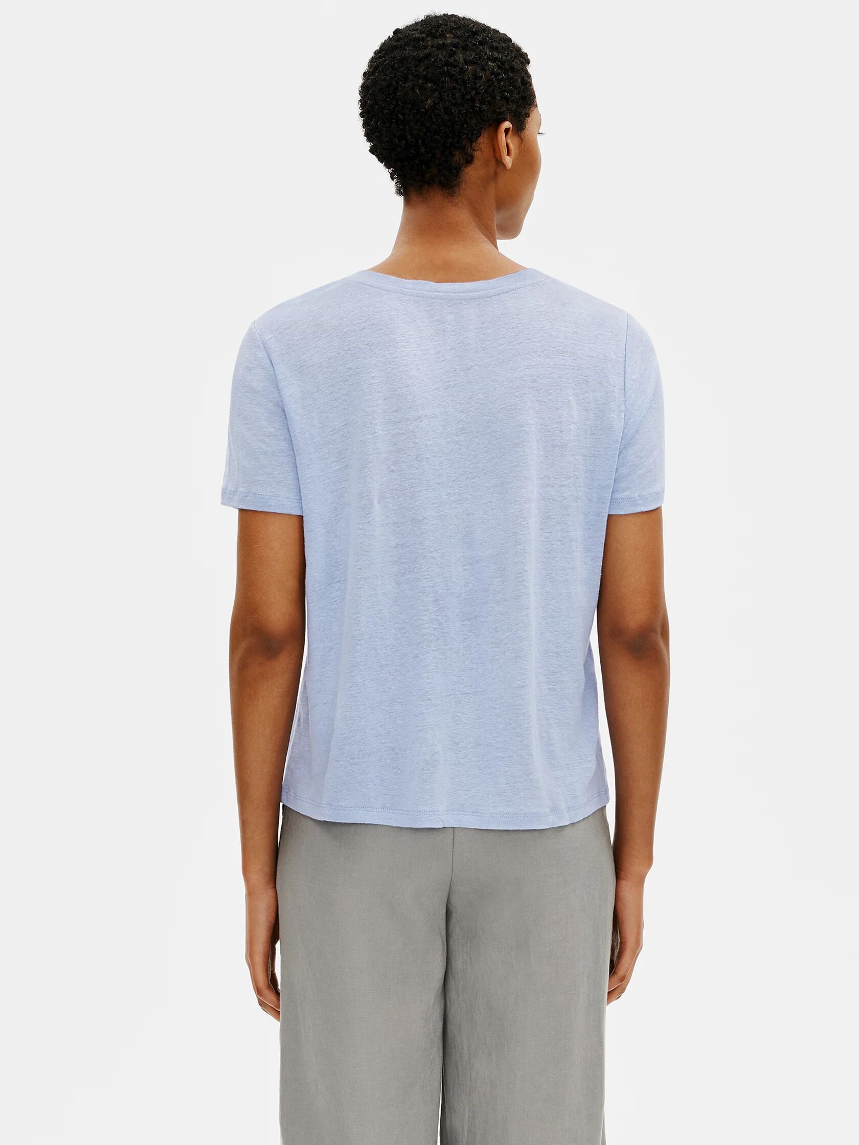 Organic Linen Jersey Round Neck Tee