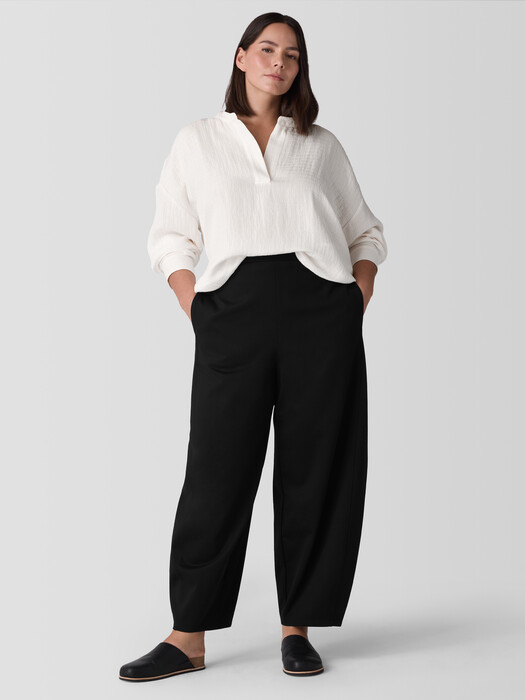 Washable Flex Ponte Curved Lantern Pant