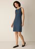 Bubble Jacquard Bateau Neck Dress