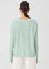 Organic Linen Jersey Crew Neck Top