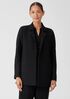 Boiled Wool Jersey Long Blazer