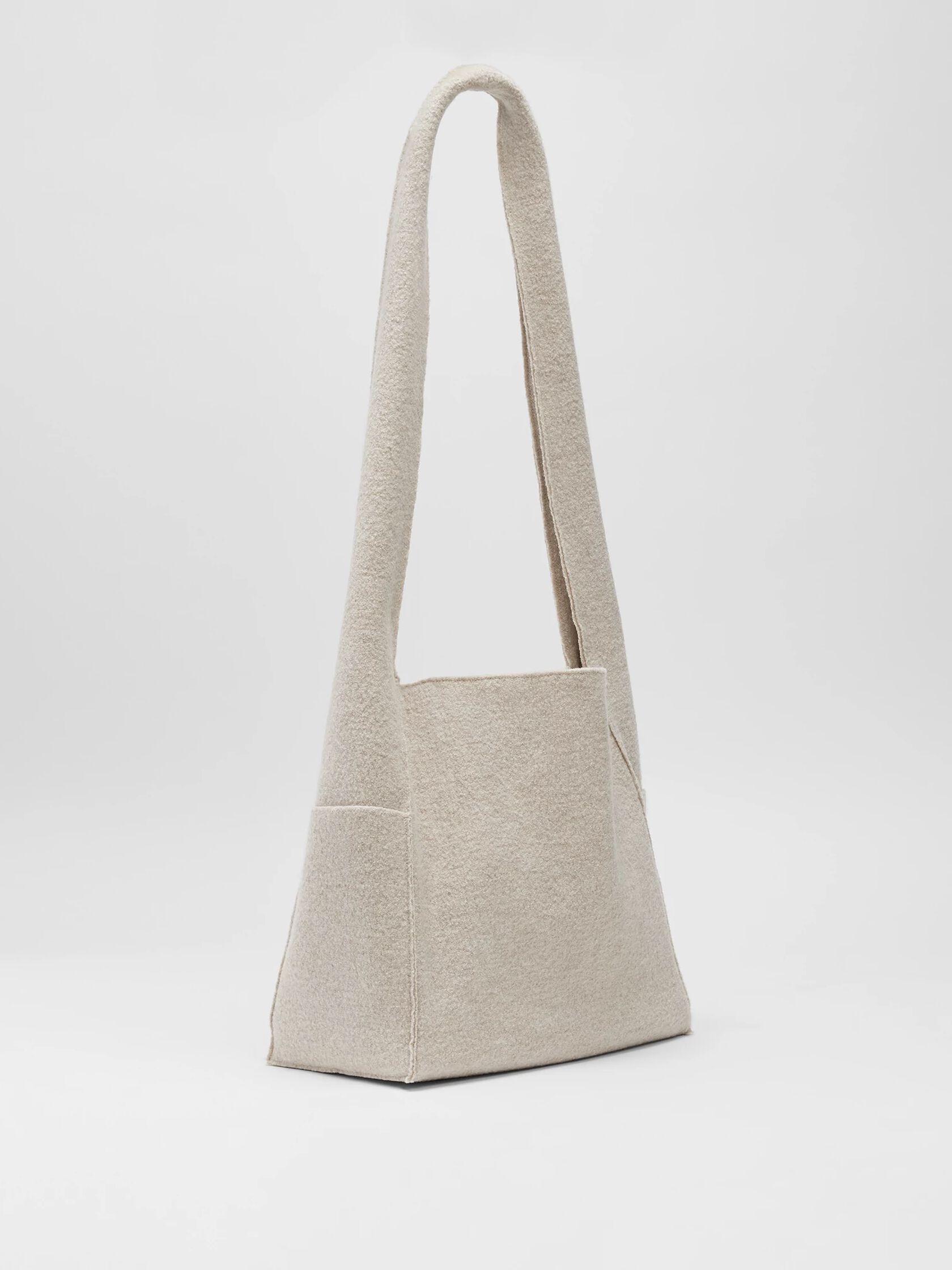 Lightweight Boiled Wool Crossbody Bag in Responsible Wool