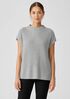 Peruvian Cotton Blend Funnel Neck Top