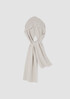 Cotton and Recycled Cashmere Hooded Scarf