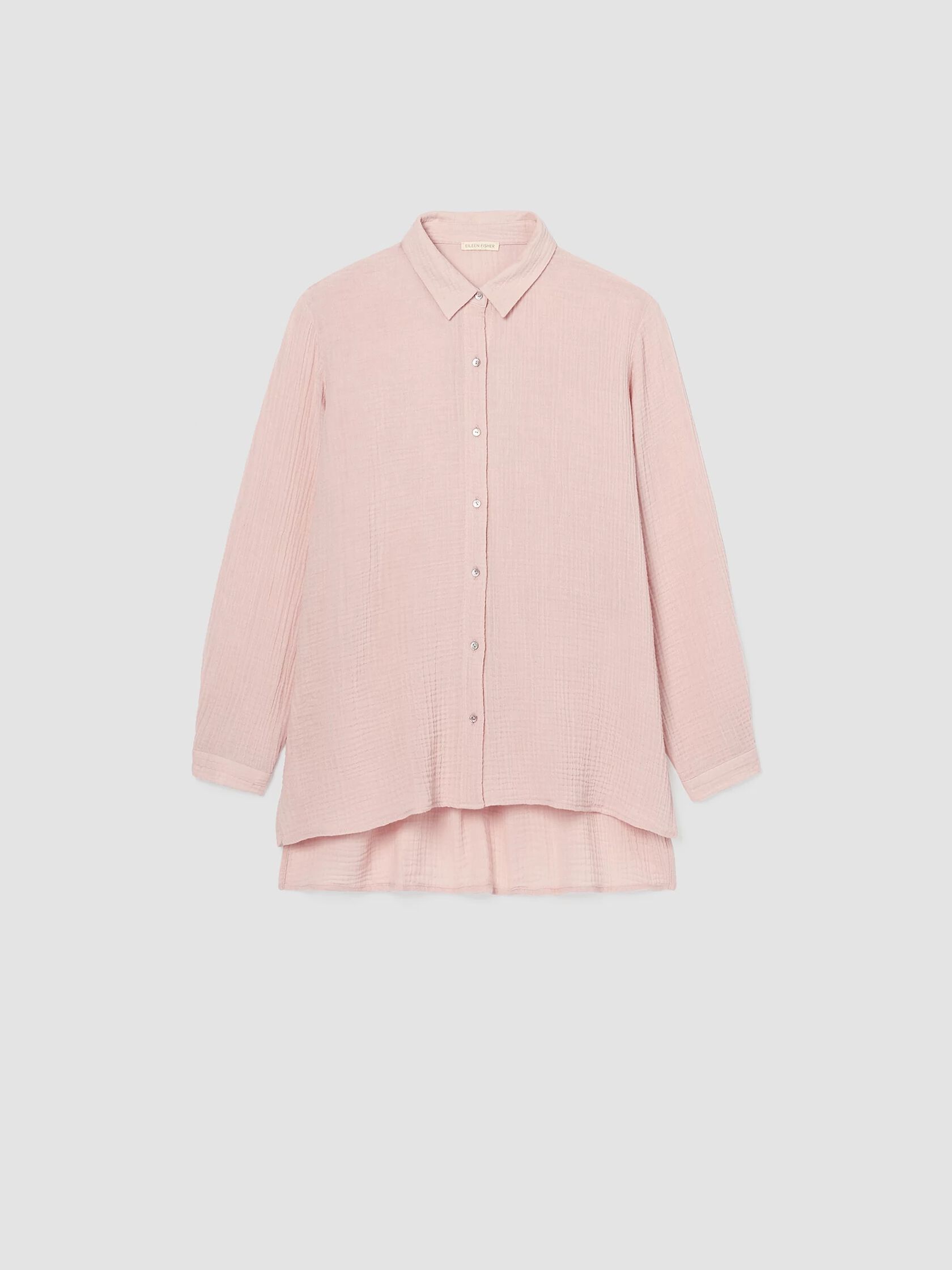 Organic Cotton Gauze Classic Collar Shirt | EILEEN FISHER