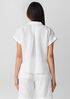 Organic Handkerchief Linen Notch Collar Top