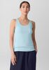 Organic Cotton Stretch Rib Scoop Neck Tank