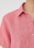 Washed Organic Linen Délavé Short-Sleeve Shirt