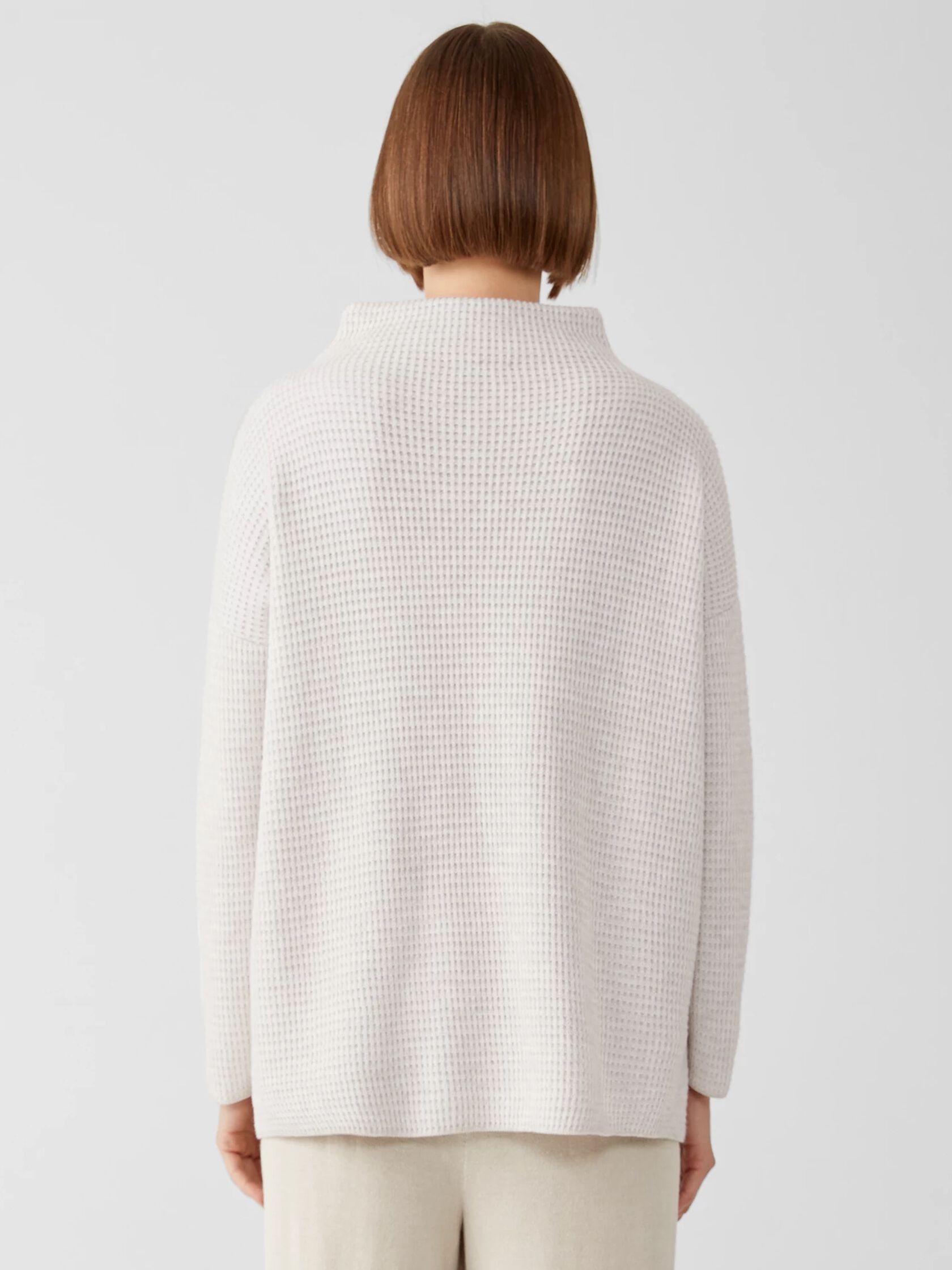 Peruvian Organic Cotton Blend Funnel Neck Top