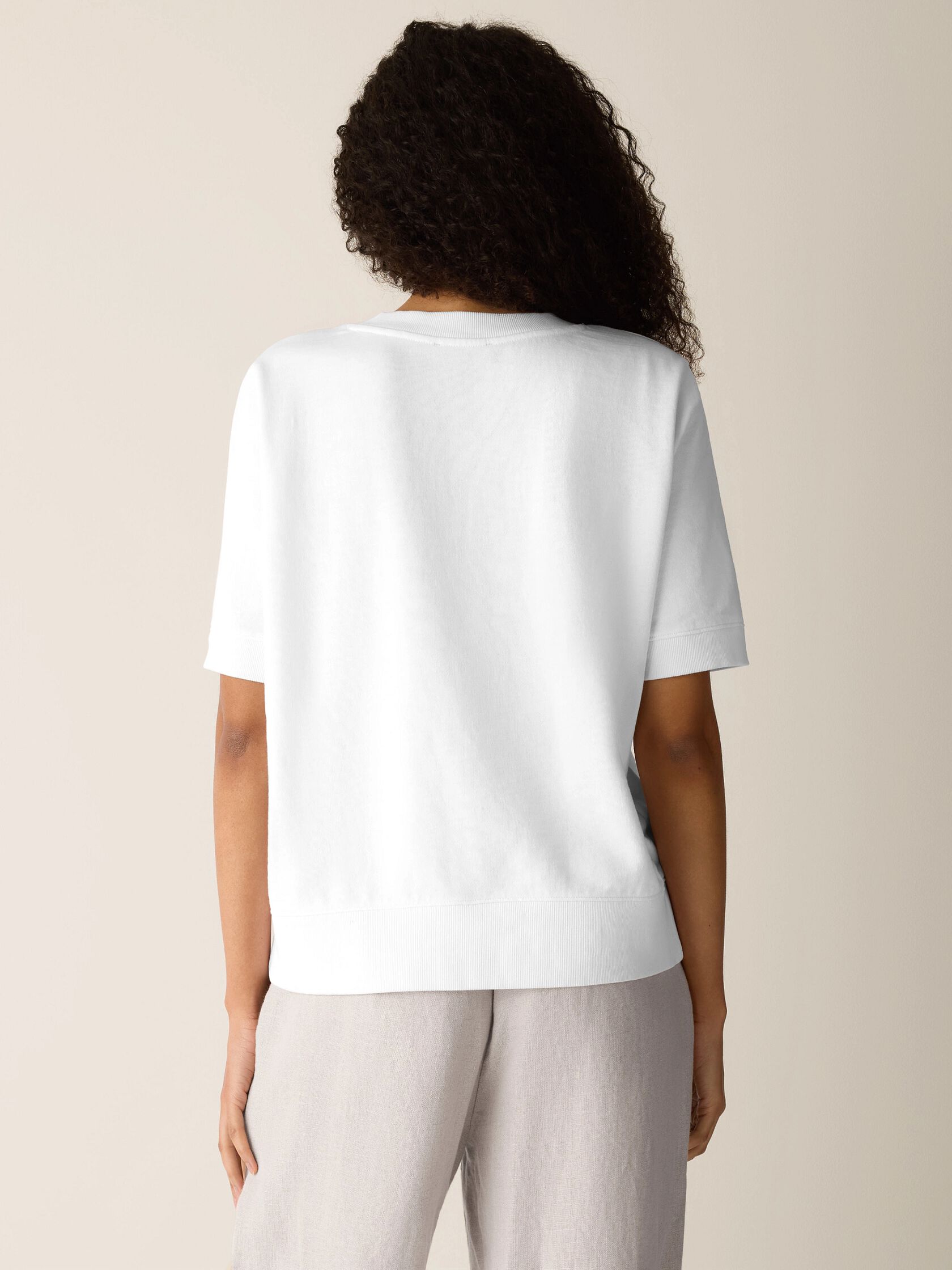 Garment-Dyed Organic Cotton Terry Wedge Tee