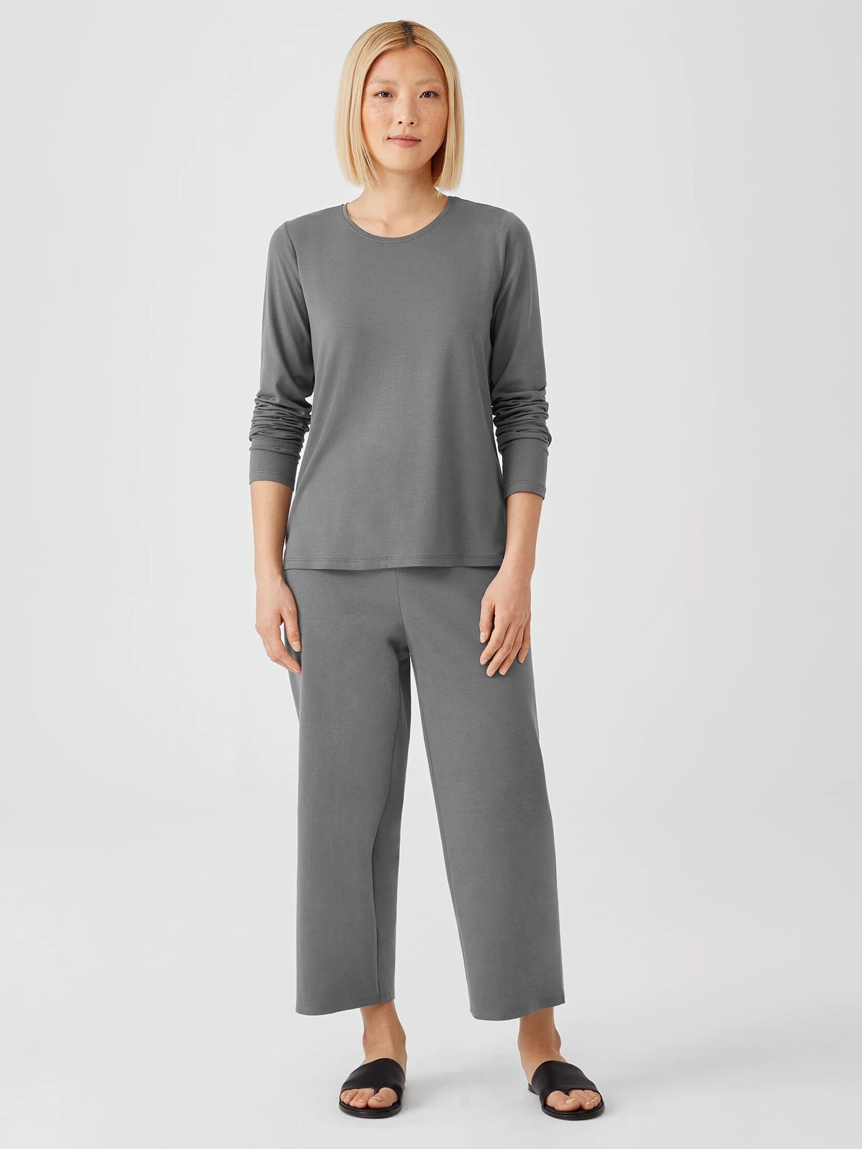 Fine Jersey Crew Neck Top
