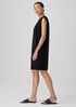 Pima Cotton Stretch Jersey Round Neck Dress