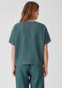 Washed Organic Linen Delave Top