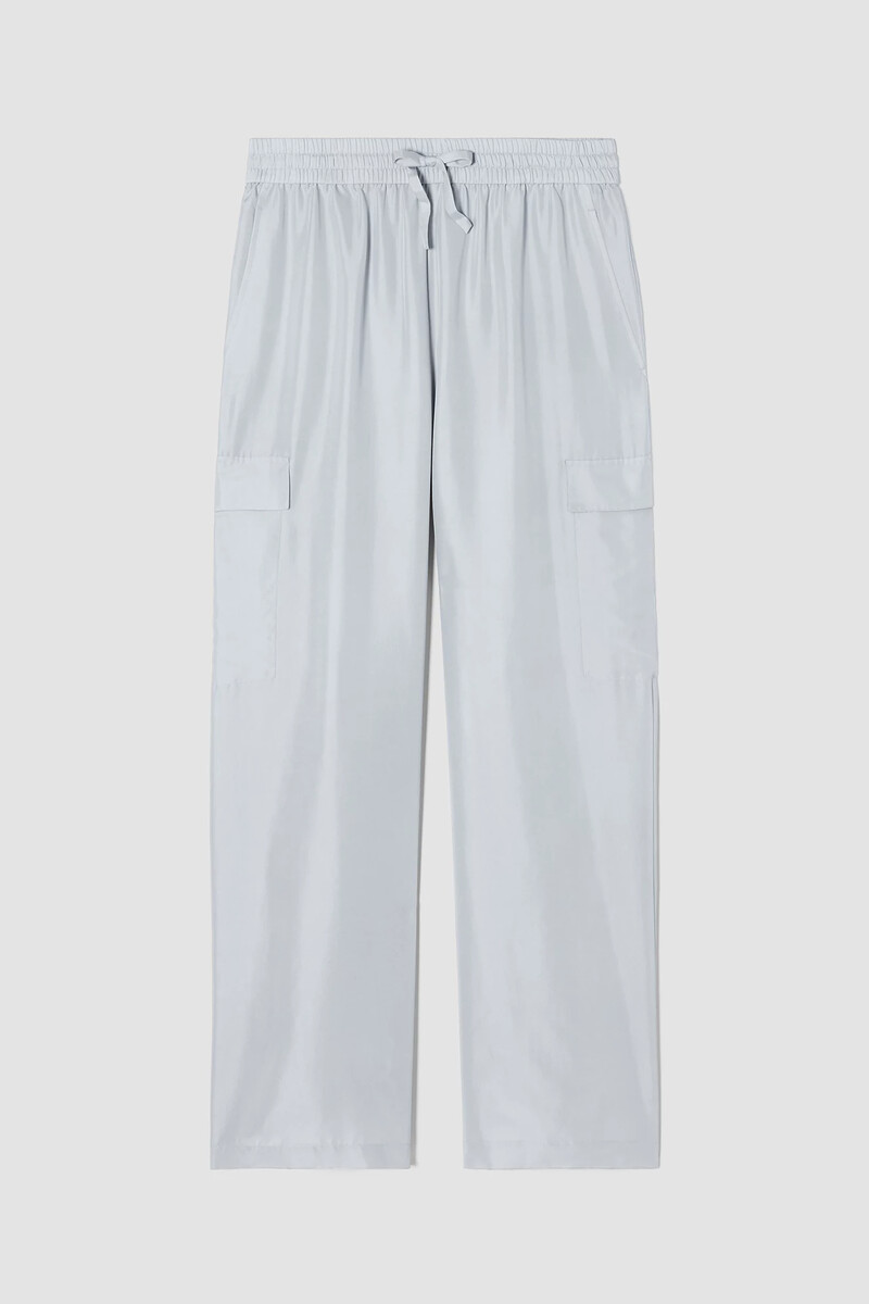 Washed Silk Cargo Pant Washed Silk Cargo Pant