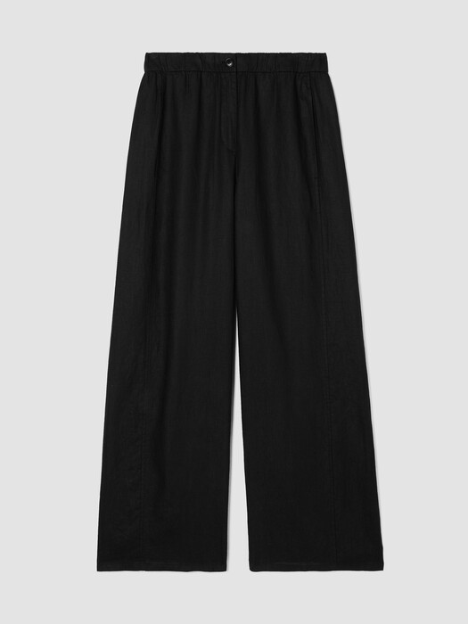 Organic Linen Wide-Leg Trouser Pant