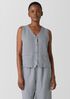 Linen Silk Twill Vest
