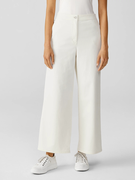 Organic Cotton Stretch Corduroy Wide-Leg Pant