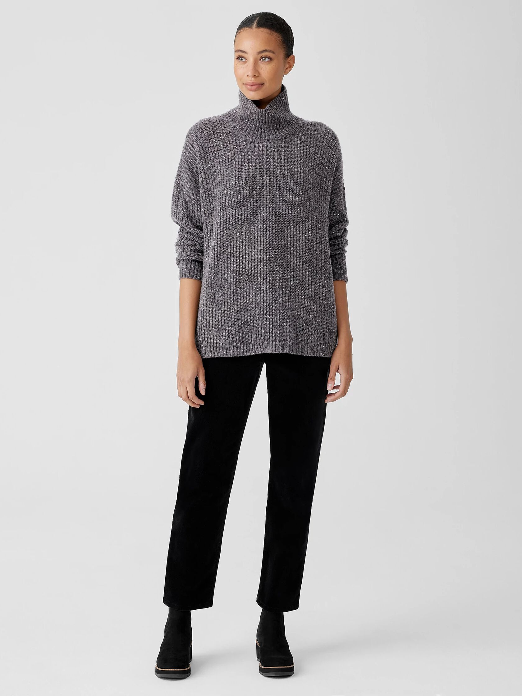 Recycled Cashmere Tweed Top