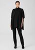 Italian Cashmere Turtleneck Poncho