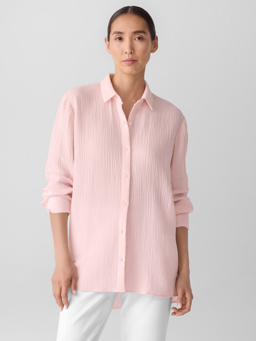 Organic Cotton Lofty Gauze Classic Collar Shirt