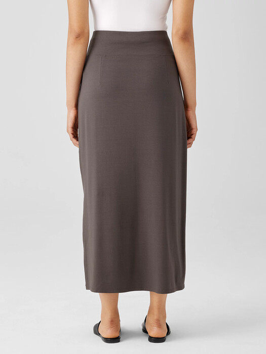 Stretch Jersey Knit Straight Skirt