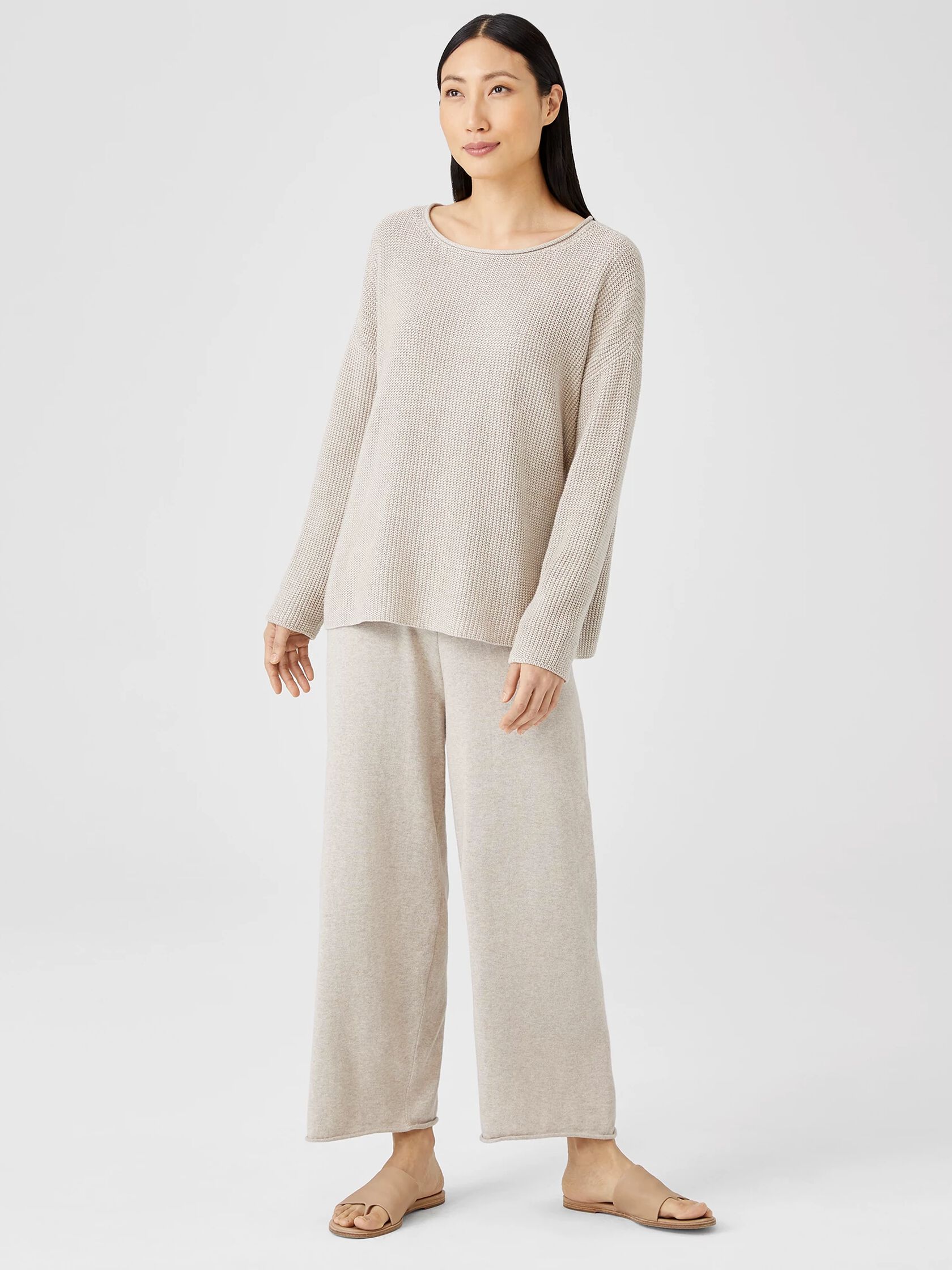 Peruvian Organic Cotton Straight Pant | EILEEN FISHER