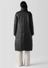 Eggshell Recycled Nylon Long Coat