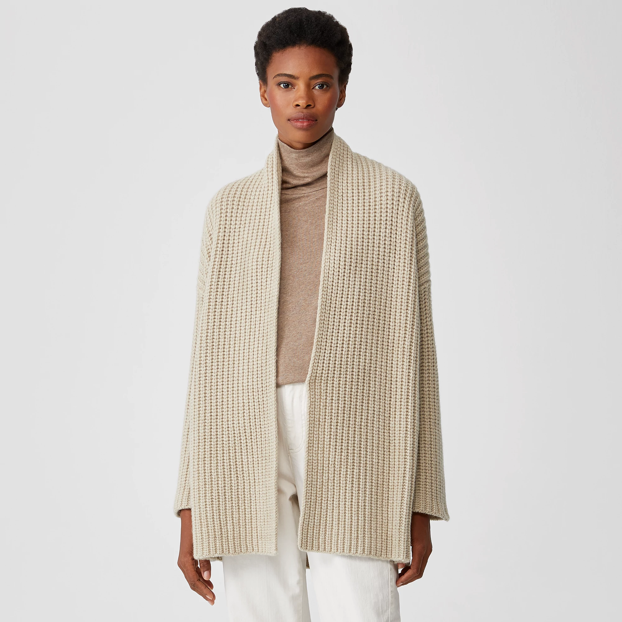 Lofty Recycled Cashmere Cardigan 