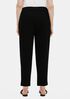 Textured Stretch Rib Tapered Ankle Pant