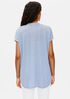 Organic Linen Jersey Mandarin Collar Tunic