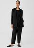 Boiled Wool Jersey Long Blazer